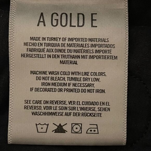 Agolde 90s High Rise Distressed Black Denim Shorts 27 Patch Raw Hem Y2K Grunge - Picture 11 of 12